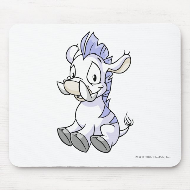 Moehog White Mouse Pad (Front)