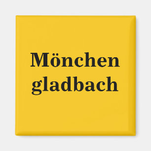 Moenchengladbach Schild Gold Gleb Magnet