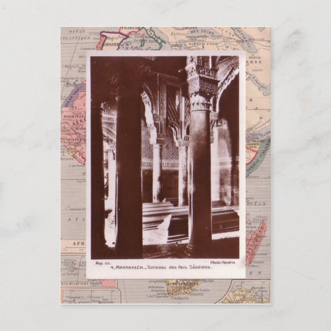 Moeocco, Marrakesh, medieval tombs Postcard (Front)