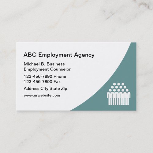 Moern Job Agency Business Cards