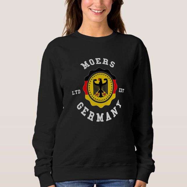 MOERS Germany Flag Badge Vintage Sweatshirt (Front)
