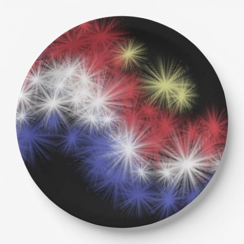 Moes Fireworks Paper Plate