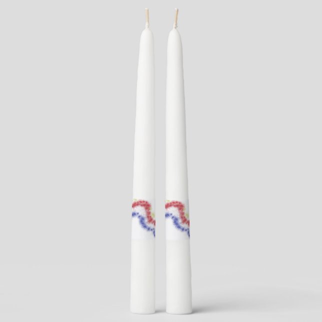 Moe's Fireworks Taper Candle (Front)