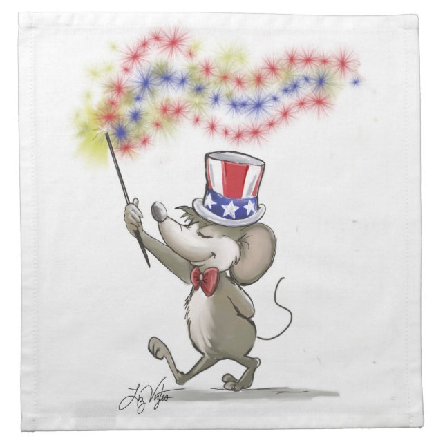 Moe's Happy 4th of July Napkins (Front)