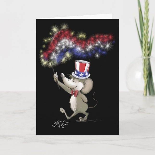 Moe's Happy 4th of July Night Celebration Card (Front)