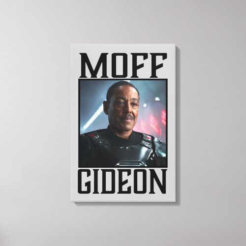 Moff Gideon Character Portrait Canvas Print