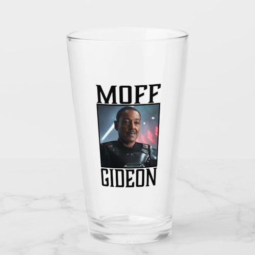 Moff Gideon Character Portrait Glass