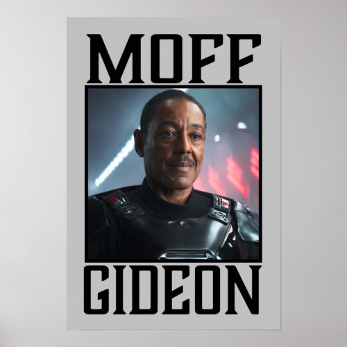 Moff Gideon Character Portrait Poster