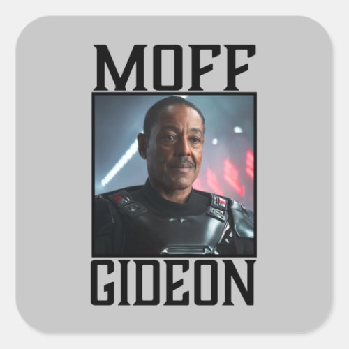 Moff Gideon Character Portrait Square Sticker