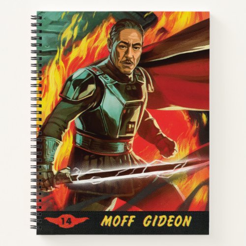 Moff Gideon Color Halftone Graphic Notebook