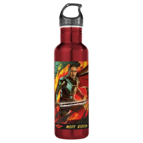 Moff Gideon Color Halftone Graphic Stainless Steel Water Bottle