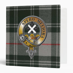 Moffat Tartan & Badge 3 Ring Binder