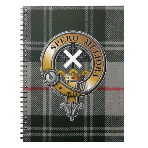 Moffat Tartan  Badge Notebook