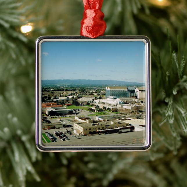 Moffett Field in Silicon Valley Metal Ornament (Tree)