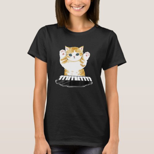 Mofu Sand Cat Piano T_Shirt