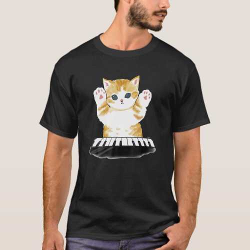 Mofu Sand Cat Piano T_Shirt