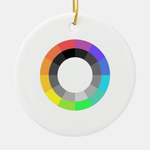 MOGAI Pride Color Wheel Ceramic Ornament