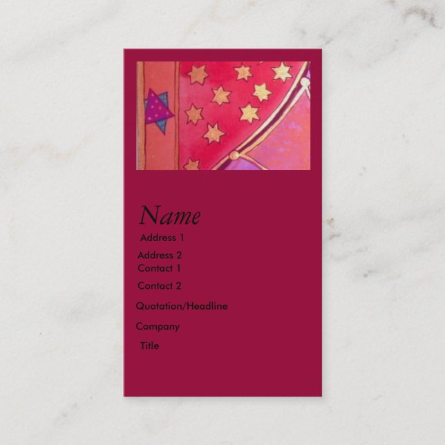 Mogen David Business Card (Front)