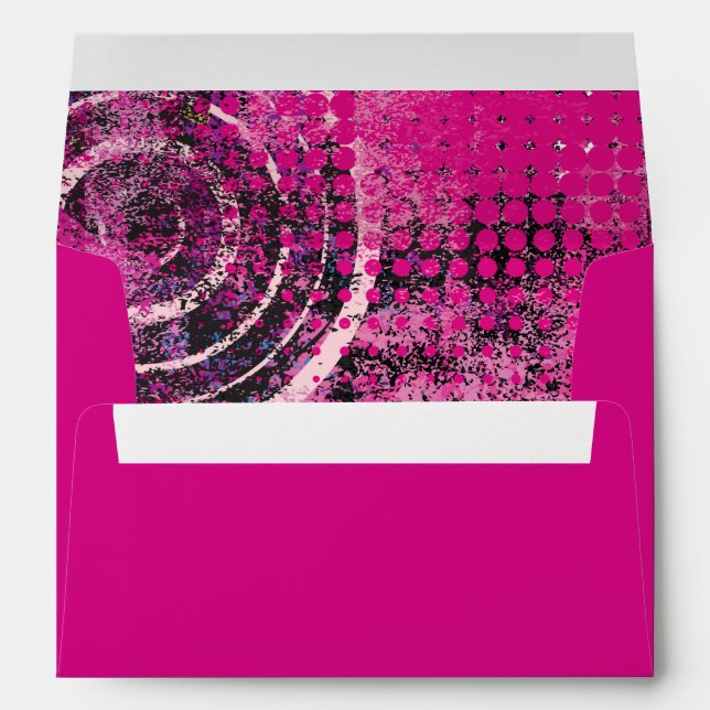 Mogen David Circular Star Bat Mitzvah Envelope (Back (Bottom))
