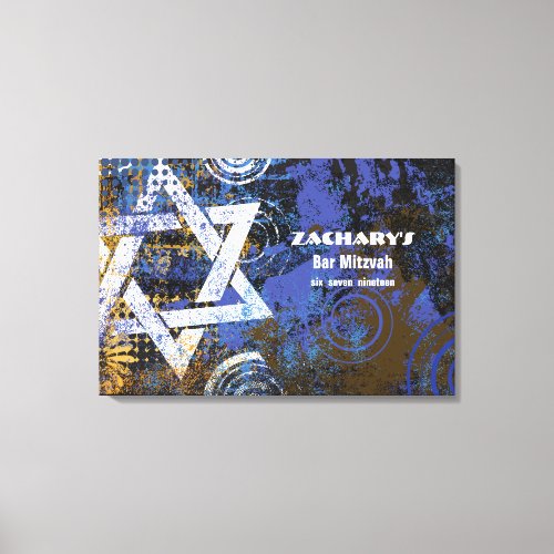 Mogen David Star Bar Mitzvah Sign In Board