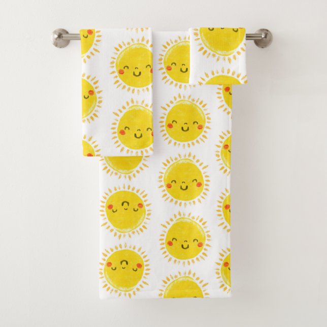 Moghrey mie ghrian (Sunshine) Bath Towel Set (Insitu)