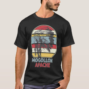 MOGOLLON APACHE Tribe Native Mexican Indian Retro  T-Shirt