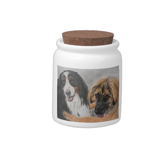 Mogul and Puma's Treat Jar (Left)
