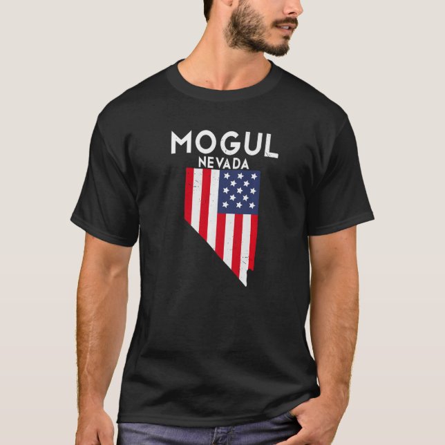 Mogul Nevada USA State America Travel Nevadan   T-Shirt (Front)