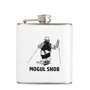 Mogul Skiing Snob Flask