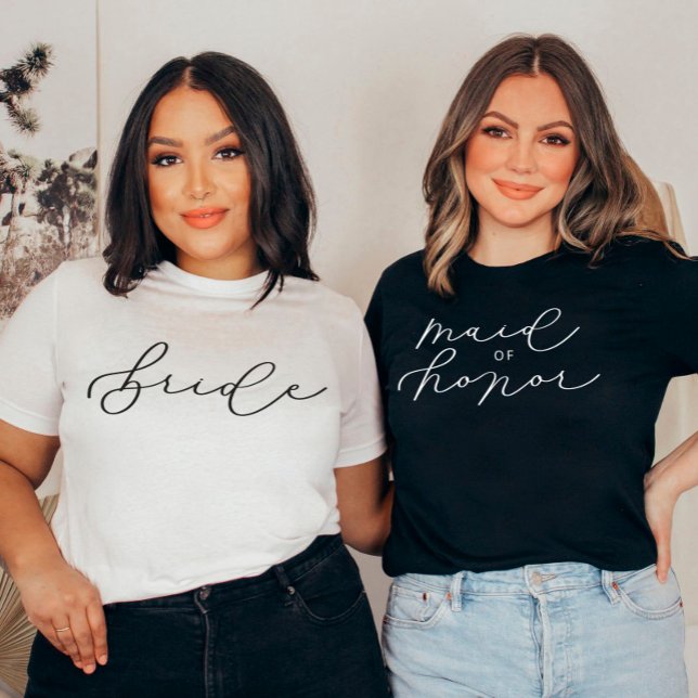 MOH Cute Script Bachelorette/Bridal Party T-Shirt (Creator Uploaded)
