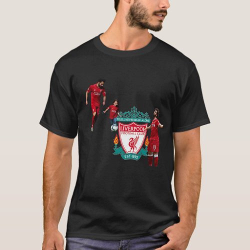 Mohamed Salah and Liverpool   Latte T_Shirt
