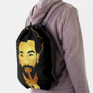 Mohamed Salah, the Egyptian King's Soccer Drawstring Bag
