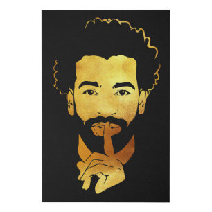 Mohamed Salah, the Egyptian King's Soccer Faux Canvas Print