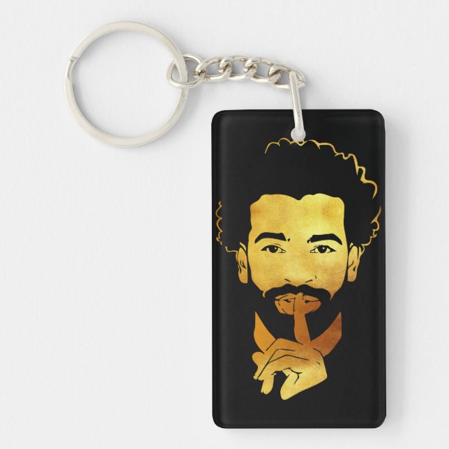 Mohamed Salah, the Egyptian King's Soccer Keychain (Front)
