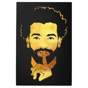 Mohamed Salah, the Egyptian King's Soccer Metal Print