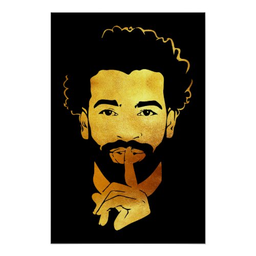 Mohamed Salah the Egyptian Kings Soccer Poster