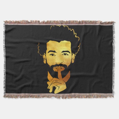 Mohamed Salah the Egyptian Kings Soccer Throw Blanket