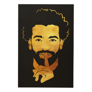 Mohamed Salah, the Egyptian King's Soccer Wood Wall Art