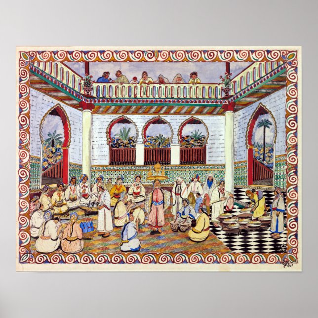 Mohammed Ben Ali Rbati Festival Scene Poster (Front)