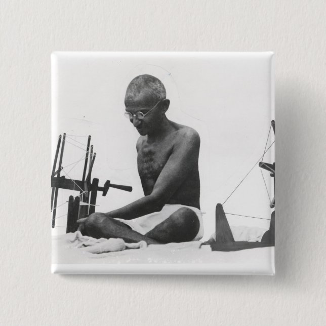 Mohandas Karamchand  Gandhi Button (Front)