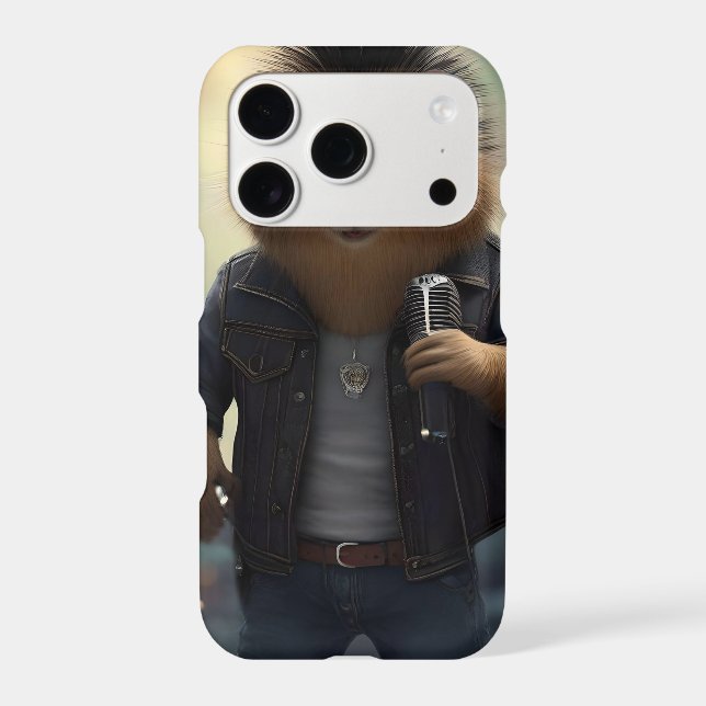 "Mohawk Capybara: Rockin' the River!" Iphone Case (Back)