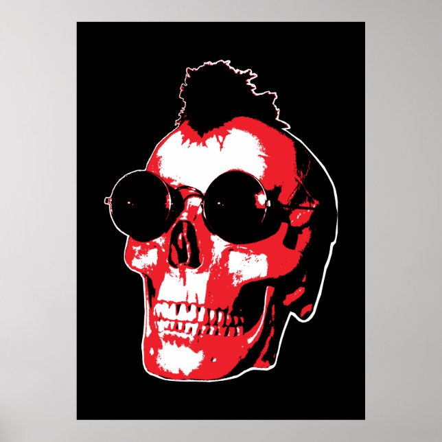 Mohawk Skull - Rock’n’Roll Poster (Front)
