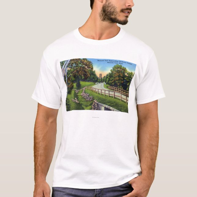 Mohawk Trail Approaching Shelburne Summit T-Shirt (Front)