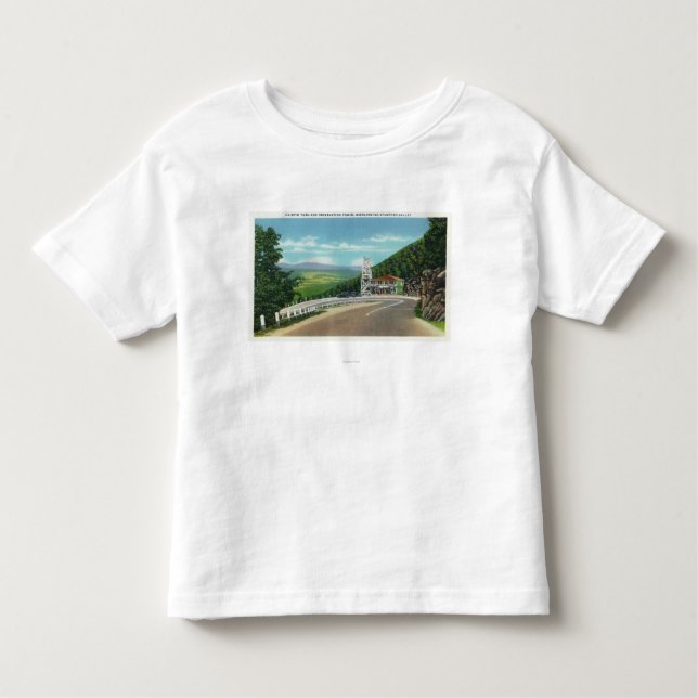 Mohawk Trail Hairpin Turn & Observation Tower Toddler T-shirt (Front)