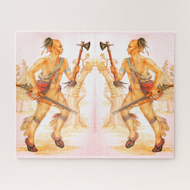 Mohawk warriors jigsaw puzzle (Horizontal)