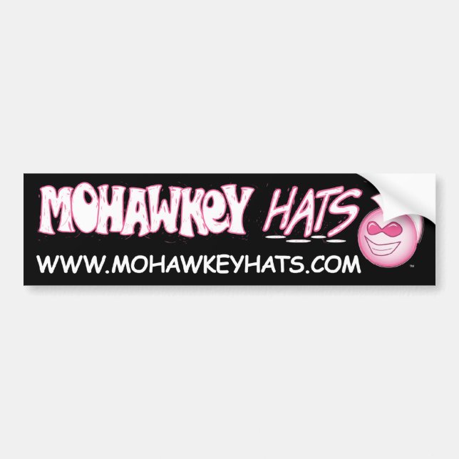 Mohawkey Logo bumper sticker (Front)