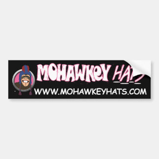 Mohawkey Monkey bumper sticker