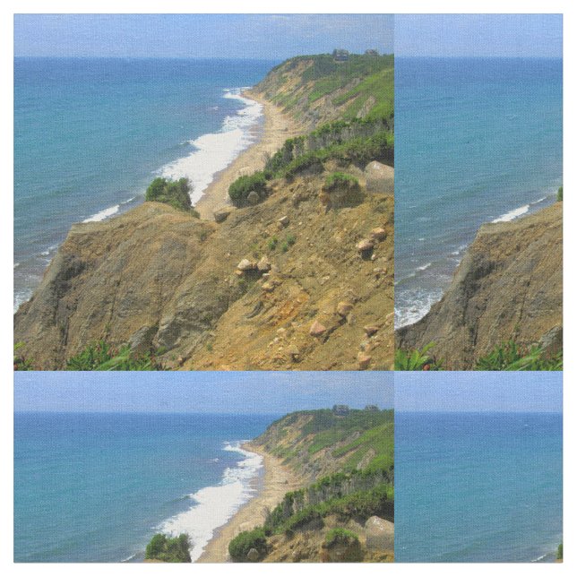 Mohegan Bluffs Block Island 2 Fabric (Close Up)