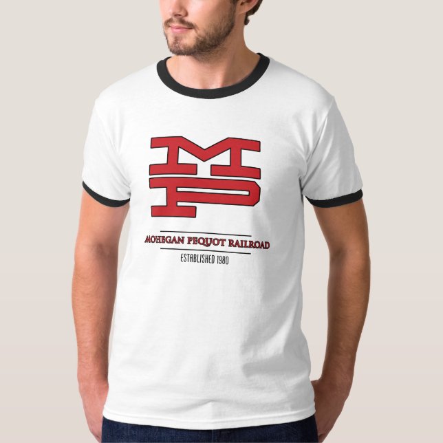 Mohegan Pequot Railroad - Est. 1980 T-Shirt (Front)