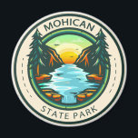 Mohican State Park Ohio Badge   Magnet<br><div class="desc">Mohican State Park illustration in a badge style circle.</div>